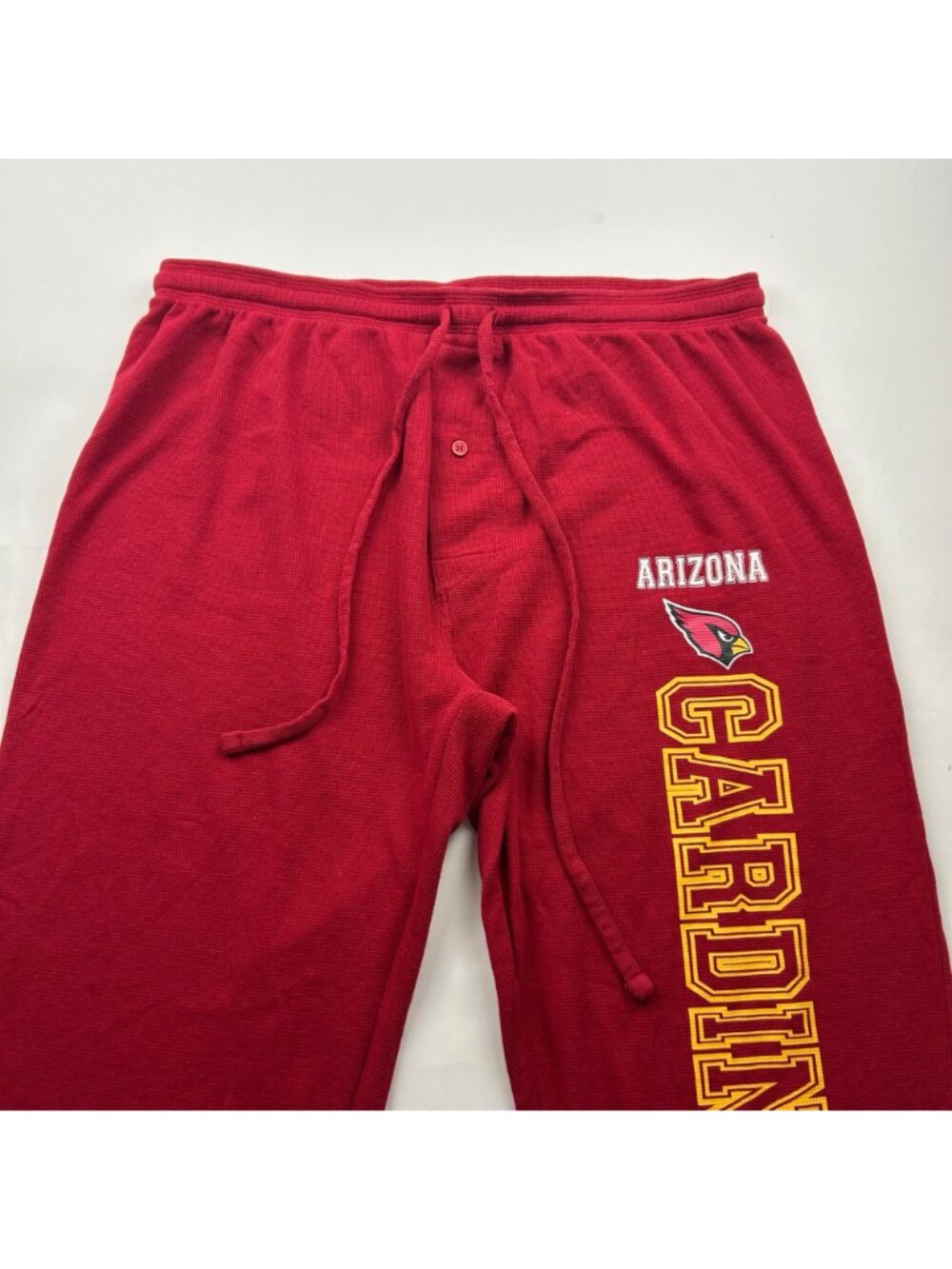 NFL Red Waffle Knit Arizona Cardinals Wide Leg Lounge Pant XL - Picture 2 of 5